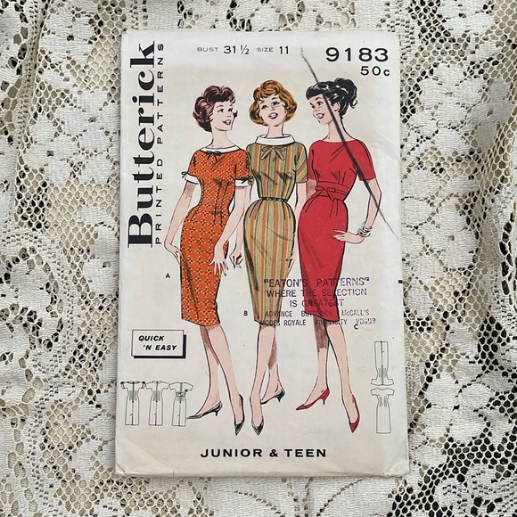 Vtg 1950s Dress Patterns - Picture 1 of 2